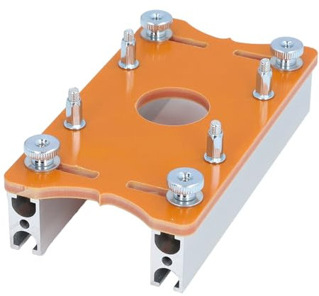 Piastra di Inserimento Tavolo per Fresatrice per Legno per Fresatrice da 65 Mm, Piastra di Posizionamento per Scanalatura in Lega di Alluminio per Utensili per la Lavorazione del