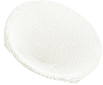 budiniao Housse de Chaise Soucoupe en Tissu Jacquard Doux, Extensible et Amovible, Housse de Chaise Lune, Blanc