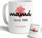 DEREGALOOS Taza de cerámica Personalizada para Madres. Taza Personalizada Regalo día de la Madre. Regalo Original Personalizado para mujer. Tazas divertidas con frase. (Mamá Fecha)
