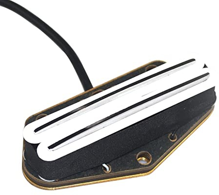 Humbucker Bridge Pickups Pour Guitares Électriques Telecaster Guitares Dual-Bobine Pickups Dual-Track Pickups Ensemble de micros (Color : White)