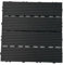 Home Hacks Composite Decking Tiles – WPC Garden Floor Tiles – Set of 11 Interlocking Wood Effect Terrace Tiles Flooring with Click System, Hot Tub Decking Board, 30 x 30cm Deck Tiles (Black)