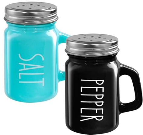Acooruiteng Salt and Pepper Shaker Spice Dispenser Kitchen Accessories with Handle for Home Kitchen Restaurant 120 ml