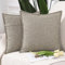 Madizz 2er Set Polyester- Leinen Kissenbezügen Weiche dekorative Kissenbezüge für Sofa Schlafzimmer Kissenhülle Gemischtes Taupe 45x45 cm Quadrat