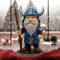 Wikinger Zwerg Statue 17,8 cm handbemalte skandinavische Dekoration für Innen- und Außenbereich Haus Garten Terrasse Nordic Heritage Harz Skulptur Geschenk