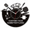 AIFLM Custom Cutlery Kitchen Wall Clocks with Fork and Spoon Dial, Personalized Silent Clock Movement and Battery Operated, Great Wall Decor and Housewarming Gifts