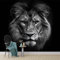 Générique Papier peint intissé Animaux Sauvages 150 x 105 cm Toison Mur XXL Muraux Tapisserie Photo Décoration Murale Salon Chambre Lion En Colère Photo Murale