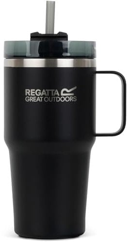 Regatta Thermulate Insulated 0.6L Flask Carry Handle Cup - Black