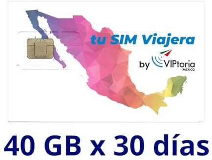 tusimviajera.com - SIM Física Local MÉXICO - 40 GB/Llamadas/SMS x 30 días