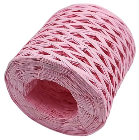 LIUXIN 1 Roll Raffia Ribbon Raffia Straw Packaging Paper Yarn Easy to Use Raffia Yarn