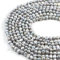 Perle d'acqua dolce coltivate naturali, 7-8 mm, AAA, pepita grigia, filo da 35,6 cm, per la creazione di gioielli, collane curative, braccialetti e design fatti a mano AqBeadsUk