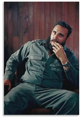 LAIRIBA The Famous Cuban_revolutionary Fidel Castro Poster für Unterhaltungsraum, Dekoration, Geschenke, 30 x 45 cm