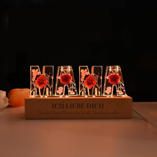SUOPDH Geschenke für Mama - Holzschilder Heimat Dekoration Geburtstagsgeschenk für Mama - Geburtstags Weihnachten Mama Geschenk von Tochter Sohn