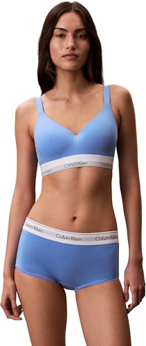 Calvin Klein Damen Bralette Lift mit Logobund, Blau (Blue Descent), XS