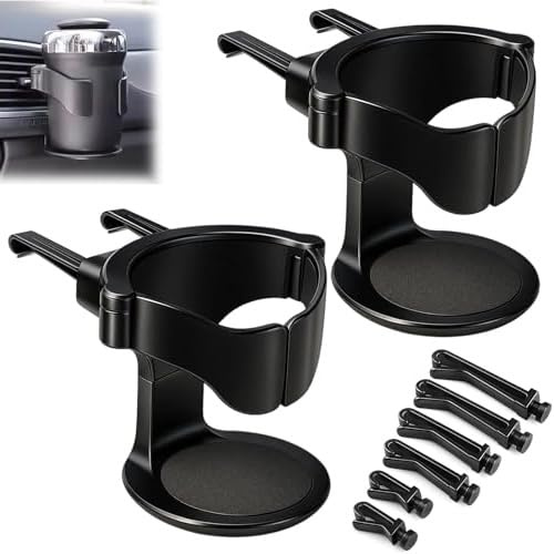 MVBILMSF 2 Pièces Porte Gobelet Voiture pour Audi A4 Mk5 (B9) 2015-2024, Support de Ventilation Réglable Porte-Boisson pour Voiture Getränkehalter Auto