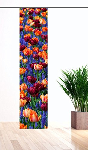 gardinen-for-life Flächenvorhang Flowers, Gr.60x245 cm Schiebevorhang mit Druck-Motiv, Frühling