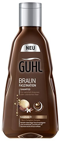 Guhl Braun Faszination Shampoo - 2er Pack (2x 250 ml) - mit Kukuinuss-Öl - Geschmeidigkeit für ein natürliches oder coloriertes Braun