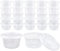 Augshy 40 Pcs Slime Storage Containers,4Oz Big Size Clear Plastic Foam Ball Storage Containers With Lids