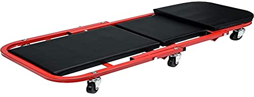 YATO Profi 2in1 Rollbrett + Werkstatthocker 150 kg 6 leichtgängige 360° Rollen Rollstuhl