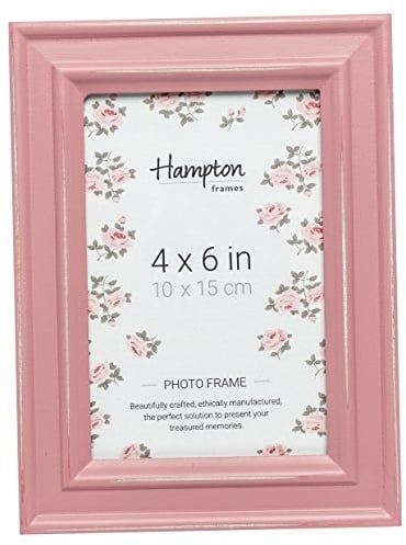 Hampton Frames Paloma PAL301946P - Cadre photo vieilli chic - Rose - 10 x 15 cm