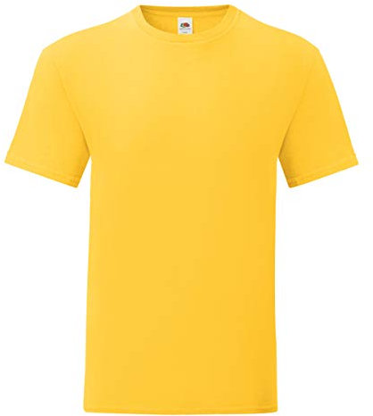 Fruit of the Loom Mens Iconic T-Shirt (S) (Sunflower Yellow)