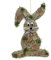 Türkranz Wandkranz Hase stehend Natur ca. 40 cm Frühling - Ostern - Willkommensgruß 449