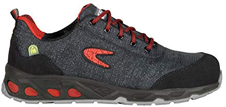 Cofra 73082-006.W43 RAINPROOF ESD S3 SRC Sicherheitsschuhe, Grau/Schwarz/Rot, Größe 43