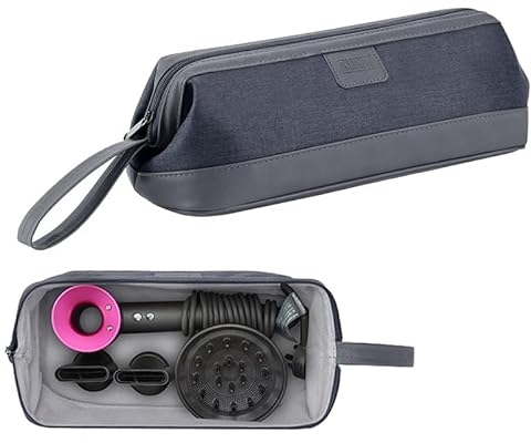 Honbobo Travel Storage Bag Compatible with Dyson Hair Dryer/Hair Curler,Carrying Case Bag Compatible with Dyson HD15 HD08 HD03 Hair Dryer