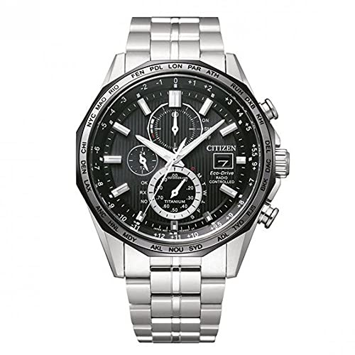 Citizen Herren Chronograph Solar Quarz Funkuhr Eco-Drive Super Titanium Saphirglas - AT8218-81E