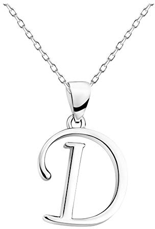 Sofia Milani - Damen Halskette 925 Silber - D Buchstaben Anhänger - 50344