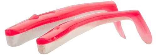 Savage Gear Sandeel V2 WL - Unkrautfreie Sandaal-Imitation mit lebhafter Kicking Action, Rolling Rise Jig Kopf, Ideal für Salzwasser Raubfische wie Hecht, Barsch & Zander Grün Silber 13 cm