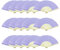 Woohome 15 PCS Hand Fan Foldable Paper Fan for Dancing, Part, Picnic, Wedding Party Gift, Guest Favour Wedding Decoration (Purple)