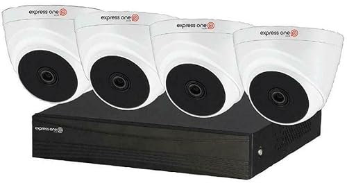 Express One 8 Channel DVR with 4x Turet Camera 2MP Kit, 1TB HDD - EXP-8CHN-4TUR-2MP-1TB
