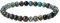 GAVU Bracelet Perle 6mm Azurite Fleur de Lys Homme L 18.5-20cm