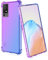 BORYA Silicona Funda para TCL 40 SE (TCL 40SE), Transparente Suave Sedoso Ultradelgado Antigolpes Carcasa, Premium TPU Estuche, Elegante Vistoso Gradiente Caso, Azul/Morado