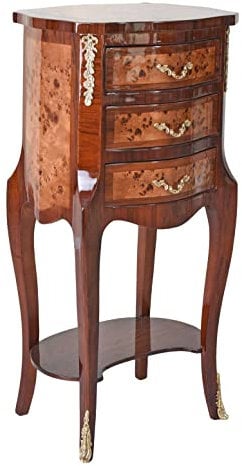 Palazzo Cat958 - Cómoda barroca (madera maciza, 40 cm), color marrón