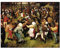 Ltt-Ydd-Ccl Pieter Bruegel der Ältere (Der Hochzeitstanz im Freien) Leinwand-Kunstwerk für Heimdekorationen, Wanddekoration, Wohnzimmer, Schlafzimmer, Dekoration (ungerahmt, 20 x 25 cm)