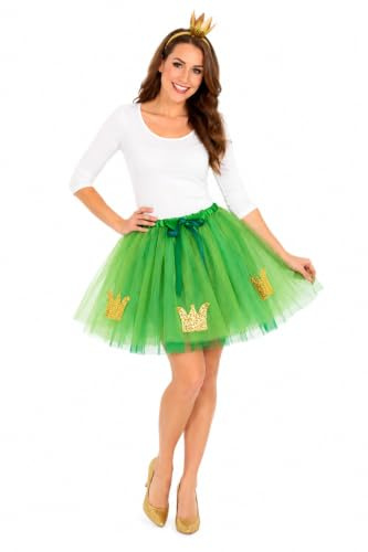 Froschkönigin Kostüm Tutu Petticoat Rock - 45cm | Grün