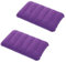 tintoke 2 Stück Aufblasbares Kissen Camping Reisekissen Luftkissen Kopfkissen Velour Kissen, Nackenkissen Strandkissen, für Outdoor Reisen, Wandern (Purple)