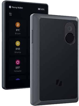 Keystone - Air-gapped Cryptocurrency Hardware Wallet/4-Zoll-Touchscreen/Fingerabdrucksensor - Speichern Sie Ihre Bitcoin, Ethereum, Litecoin und mehr sicher (Keystone 3 Pro)