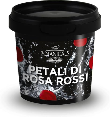 Botaniche Cocktail: Petali di Rosa Rossi 8g - Botaniche per Gin e Gin Tonic - Martini, Cosmopolitan, Champagne alla Rosa, Mojito… - Aroma: Fruttato Acidulo