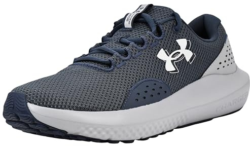 Under Armour Men's Charged Surge 4 Sneaker, (044) Downpour Gray/Mod Gray/White, 10