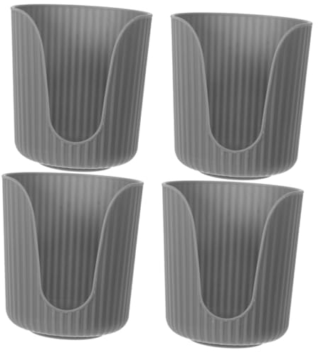 Cabilock 4 Piezas Estante De Almacenamiento De Despensa Contenedor De Vasos De Papel Portavasos De Papel para Encimera Portavasos De Mesa Organizador De Tazas Portavasos De Baño El Plastico
