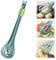 Multifunctional Egg Beater, 2025 New 2 In 1 Silicone Egg Whisk & Food Clip for Boiled Eggs, Noodle, Bread, Innovative Kitchen Gadget for Gripping and Stirring Food (green)