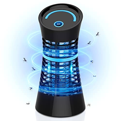 HgUltra Lampe Anti Moustique - Tue Mouche Electrique 4W UV LED Efficace Portée 30m², Tueur de Moustiques, Mouches et Insectes Interieur pour Chambre Maison Cuisine Terrasse
