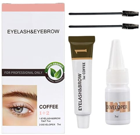 Kit De Tinte De Cejas, Tinte Para Cejas Y Pestañas, Tintes Para Cejas De Larga Duración, Kit Completo De Tintes Para Cejas, Tinta De Pestañas Para Mujeres Y Hombres