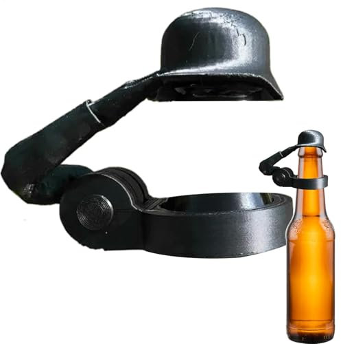 Bottle Cap, Fun Salute Soldier Beer Helm, 8 x 4 x 5,3 cm, wiederverwendbar, neuartig, staubdicht, dekorativ, für Bastelarbeiten, Bbq, Party, Bar, Polylactic