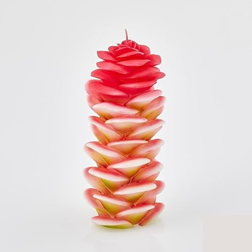EDG Enzo De Gasperi Enzo De Gasperi Kerze Ginger H 22 cm D 10 cm Green Pink