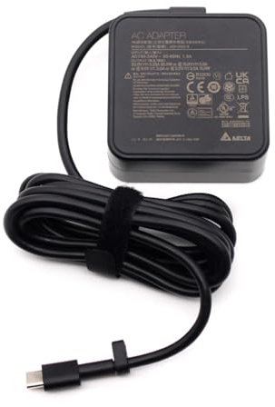 65W USB C Charger for ASUS Chromebook C523NA C423NA ZenBook 14 13 S13 S 3 Deluxe Duo 14 Chromebook Flip ExpertBook ADL-65A1 0A001-00695100 Laptop TYPE C Power Adapter