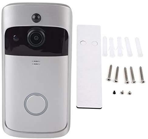 Smart WiFi Video Incom Ring Türklingel Kamera drahtloser Infrarot -Türhunde -Zugangssystem visuelle Türklingel HD -Kamera Unterstützung Entsperren, Überwachung, Villa Wohnsitz