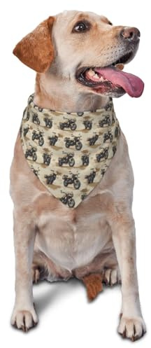 Hundehalstuch mit Camouflage-Muster für kleine, mittelgroße und große Hunde, verstellbar, niedliches Katzentuch, Dreieck-Lätzchen, Schal, Taschentuch, Zubehör
